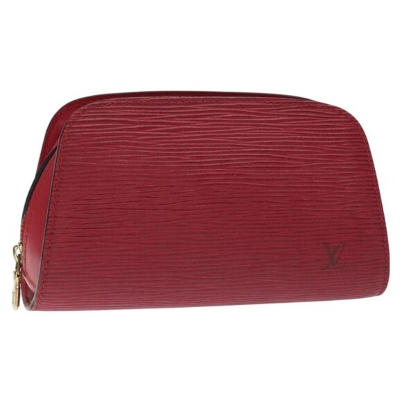 LOUIS VUITTON Epi Dauphine PM Pouch Castilian Red M48447 LV Auth ti3225 - Picture 1 of 15